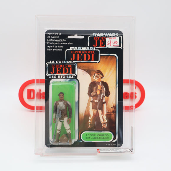 LANDO CLARISSIAN - SKIFF GUARD - AFA GRADED 75 - 79 BACK - NEW Authentic & Factory Sealed! (MOC Vintage Star Wars Figure)