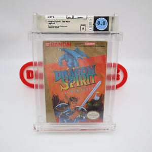 DRAGON SPIRIT - WATA GRADED 9.0 A! NEW & Factory Sealed with Authentic H-Seam! (NES Nintendo) PLATTSBURGH COLLECTION!