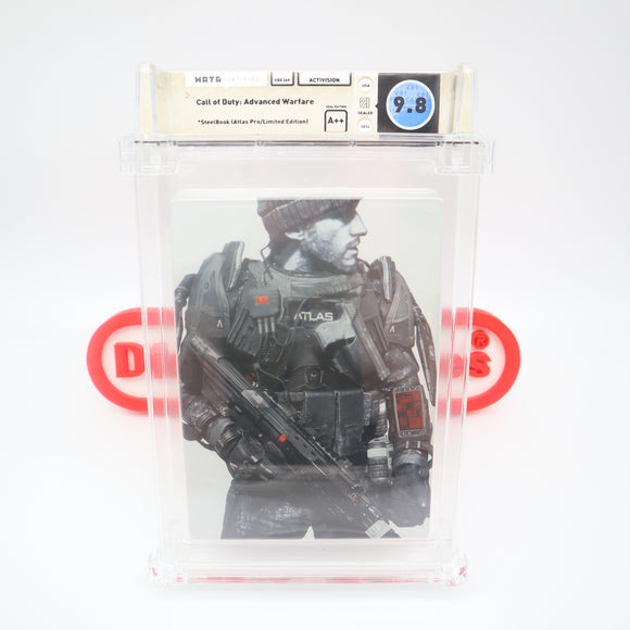 COD CALL OF DUTY: ADVANCED WARFARE LIMITED EDITION STEELBOOK! WATA GRADED 9.8 A++! NEW & Factory Sealed! (XBox 360)