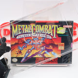 METAL COMBAT: FALCON'S REVENGE - NEW & Factory Sealed with Authentic H-Overlap Seam! (SNES Super Nintendo)
