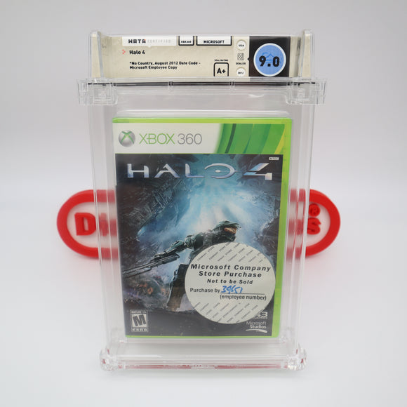 HALO 4 IV - EMPLOYEE STORE COPY! WATA GRADED 9.0 A+! NEW & Factory Sealed! (XBox 360)