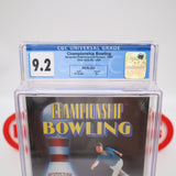 CHAMPIONSHIP BOWLING - CGC GRADED 9.2 B+! NEW & Factory Sealed with Authentic H-Seam! (NES Nintendo)