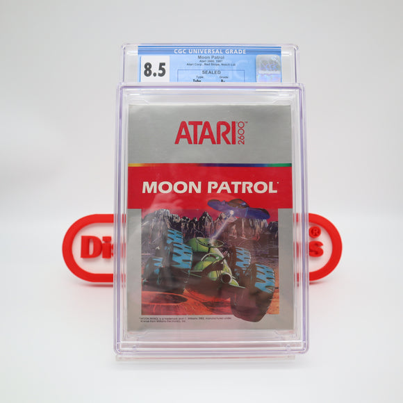 MOON PATROL - CGC GRADED 8.5 B+! NEW & Factory Sealed! (Atari 2600)
