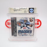 MADDEN NFL 2001 - AUTOGRAPHED BY COVER PLAYER EDDIE GEORGE - BECKETT & WATA GRADED 8.5 A! NEW & Factory Sealed! (PS1 PlayStation 1)