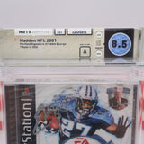 MADDEN NFL 2001 - AUTOGRAPHED BY COVER PLAYER EDDIE GEORGE - BECKETT & WATA GRADED 8.5 A! NEW & Factory Sealed! (PS1 PlayStation 1)