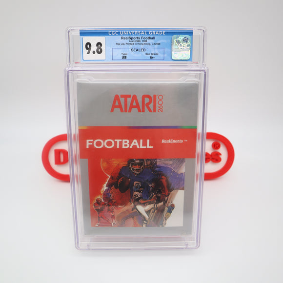 REALSPORTS FOOTBALL - CGC GRADED 9.8 A++! NEW & Factory Sealed! (Atari 2600)