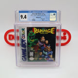 RAMPAGE WORLD TOUR - CGC GRADED 9.4 A++! NEW & Factory Sealed! (Game Boy Advance GBA)