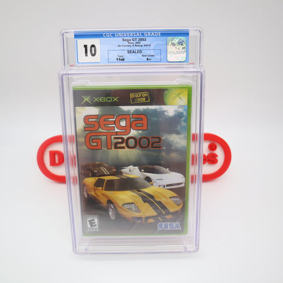 SEGA GT 2002 - PERFECT/HIGHEST GRADED CGC 10 A++! NEW & Factory Sealed! (XBOX)