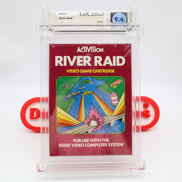 RIVER RAID - WATA GRADED 9.4 A+! NEW & Factory Sealed! (Atari 2600)