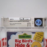 SESAME STREET: BIG BIRD'S HIDE & AND SPEAK - WATA GRADED 9.2 A! NEW & Factory Sealed with Authentic H-Seam! (NES Nintendo)
