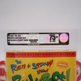 THE REN & STIMPY SHOW BUCKEROOS - VGA GRADED 75+ EX+/NM SILVER! NEW & Factory Sealed with Authentic H-Seam! (NES Nintendo)