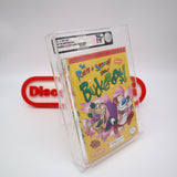 THE REN & STIMPY SHOW BUCKEROOS - VGA GRADED 75+ EX+/NM SILVER! NEW & Factory Sealed with Authentic H-Seam! (NES Nintendo)