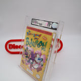 THE REN & STIMPY SHOW BUCKEROOS - VGA GRADED 75+ EX+/NM SILVER! NEW & Factory Sealed with Authentic H-Seam! (NES Nintendo)