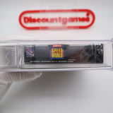 ESPN SPEED WORLD NASCAR RACING - WATA GRADED 9.4 A! NEW & Factory Sealed! (SNES Super Nintendo)