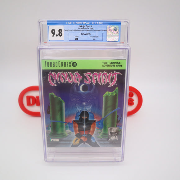 NINJA SPIRIT - CGC GRADED 9.8 A++! NEW & Factory Sealed! (TurboGrafx 16)