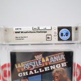 WWE / WWF WRESTLEMANIA CHALLENGE - WATA GRADED 8.0 B+! NEW & Factory Sealed with Authentic H-Seam! (NES Nintendo)