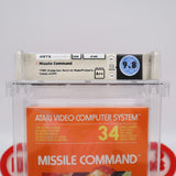 MISSILE COMMAND - HIGHEST WATA GRADED 9.8 A++! NEW & Factory Sealed! (Atari 2600) EARLY ORANGE BOX!