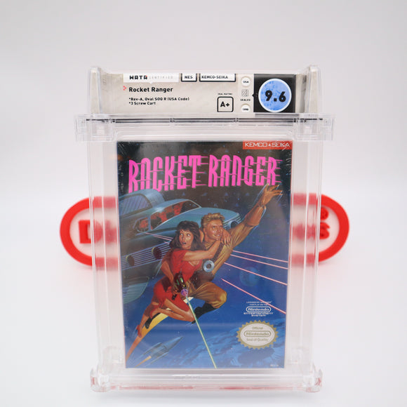 ROCKET RANGER - WATA GRADED 9.6 A+! NEW & Factory Sealed with Authentic H-Seam! (NES Nintendo)