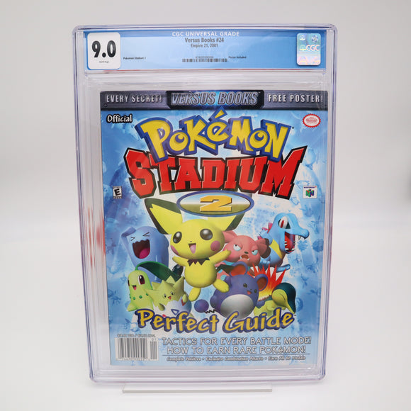 N64 STRATEGY PERFECT GUIDE - POKEMON STADIUM 2 II - CGC GRADED 9.0