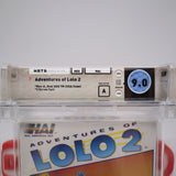 ADVENTURES OF LOLO 2 II - WATA GRADED 9.0 A! NEW & Factory Sealed with Authentic H-Seam! (NES Nintendo)