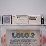 ADVENTURES OF LOLO 2 II - WATA GRADED 9.0 A! NEW & Factory Sealed with Authentic H-Seam! (NES Nintendo)