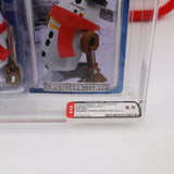 STAR WARS / DISNEY DROID FACTORY: R6-SNO Snowman Droid! AFA GRADED 8.5 NM - NEW Authentic & Factory Sealed! (MOC Star Wars Figure)