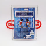 STAR WARS / DISNEY DROID FACTORY: R6-SNO Snowman Droid! AFA GRADED 8.5 NM - NEW Authentic & Factory Sealed! (MOC Star Wars Figure)