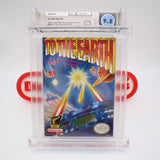 TO THE EARTH - WATA GRADED 9.2 A+! NEW & Factory Sealed with Authentic H-Seam! (NES Nintendo)
