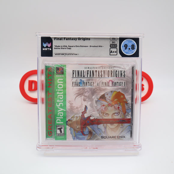 FINAL FANTASY ORIGINS - WATA GRADED 9.8 A++! NEW & Factory Sealed! (PS1 PlayStation 1)