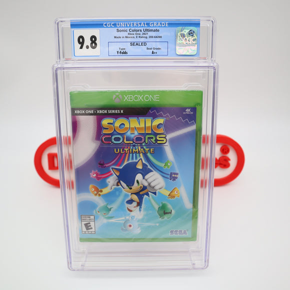 SONIC COLORS ULTIMATE - CGC GRADED 9.8 A++! NEW & Factory Sealed! (XBox One)