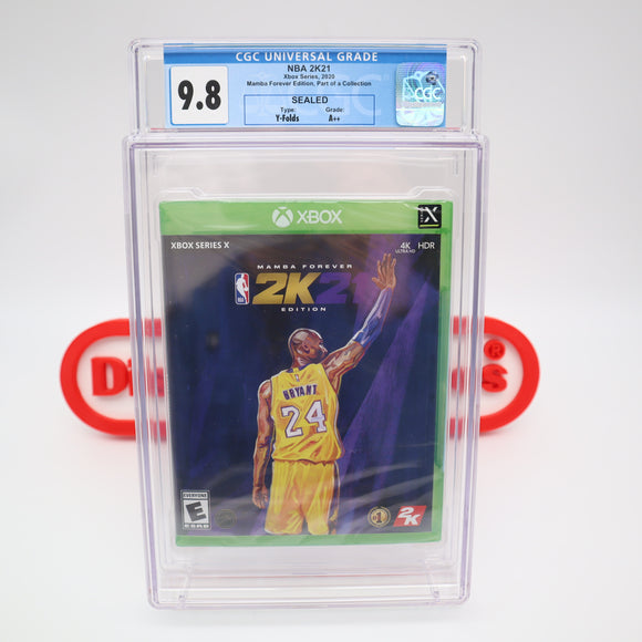 NBA 2K21 2021 - KOBE MAMBA FOREVER EDITION! CGC GRADED 9.8 A++! NEW & Factory Sealed! (XBOX SERIES X)