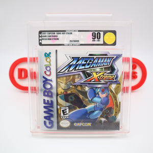 MEGAMAN / MEGA MAN XTREME - VGA GRADED 90 MINT GOLD! NEW & Factory Sealed with Authentic H-Seam! (GBC Game Boy Color)