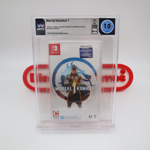 MORTAL KOMBAT 1 - SUB ZERO DIA DE LOS MUERTOS SKIN! PERFECT/HIGHEST GRADED WATA 10 A++! NEW & Factory Sealed! (Nintendo Switch)