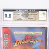 INSTRUMENTS OF CHAOS STARRING YOUNG INDIANA JONES - CGC GRADED 9.8 A+! NEW & Factory Sealed! (Sega Genesis)