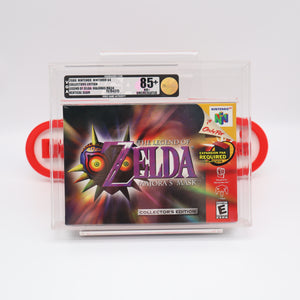 LEGEND OF ZELDA: MAJORA'S MASK COLLECTOR'S EDITION - VGA GRADED 85+ UNCIRCULATED NM+ GOLD! NEW & Factory Sealed with Authentic V-Seam! (N64 Nintendo 64)