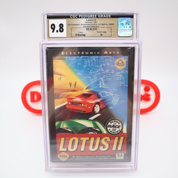 LOTUS II 2 - CGC GRADED 9.8 B+! NEW & Factory Sealed! (Sega Genesis)