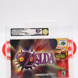 LEGEND OF ZELDA: MAJORA'S MASK COLLECTOR'S EDITION - VGA GRADED 85+ UNCIRCULATED NM+ GOLD! NEW & Factory Sealed with Authentic V-Seam! (N64 Nintendo 64)