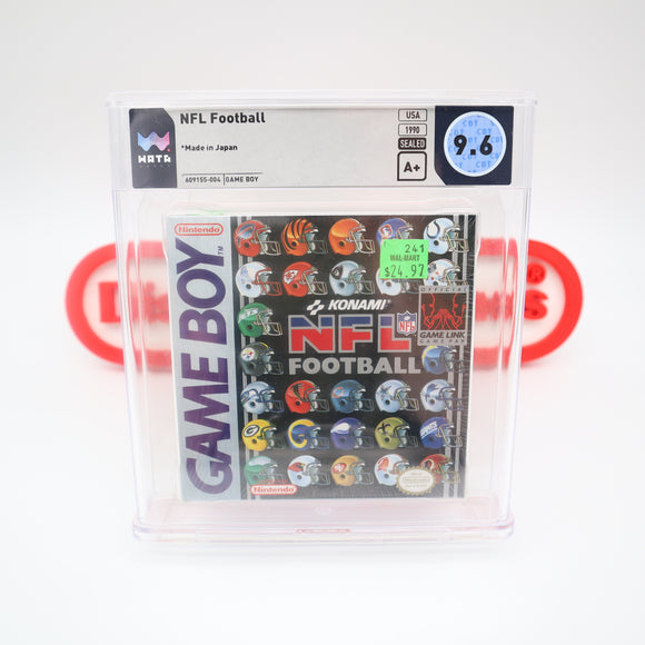 NFL FOOTBALL - WATA GRADED 9.6 A+! NEW & Factory Sealed with Authentic H-Seam! (Game Boy Original)