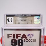 FIFA SOCCER '96 1996 - CGC PEDIGREE GRADED 9.8 A+! NEW & Factory Sealed! (Sega Genesis)