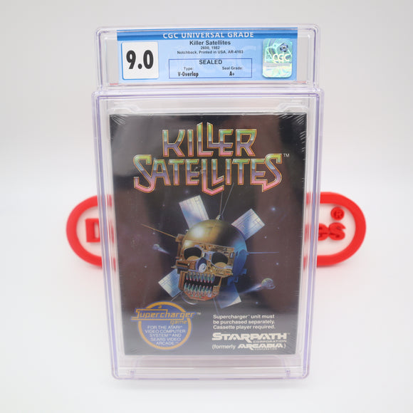 KILLER SATELLITES - WATA GRADED 9.0 A+! NEW & Factory Sealed! (Atari 2600)