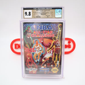 NBA ALL-STAR CHALLENGE - CGC PEDIGREE GRADED 9.8 A++! NEW & Factory Sealed! (Sega Genesis)