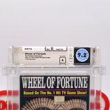 WHEEL OF FORTUNE (THE ORIGINAL!) WATA PEDIGREE GRADED 9.2 A! NEW & Factory Sealed with Authentic H-Seam! (NES Nintendo)