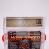 HIGH SPEED PINBALL - CGC PEDIGREE GRADED 8.0 A++! NEW & Factory Sealed with Authentic H-Seam! (NES Nintendo)