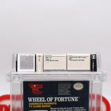 WHEEL OF FORTUNE (THE ORIGINAL!) WATA PEDIGREE GRADED 9.2 A! NEW & Factory Sealed with Authentic H-Seam! (NES Nintendo)
