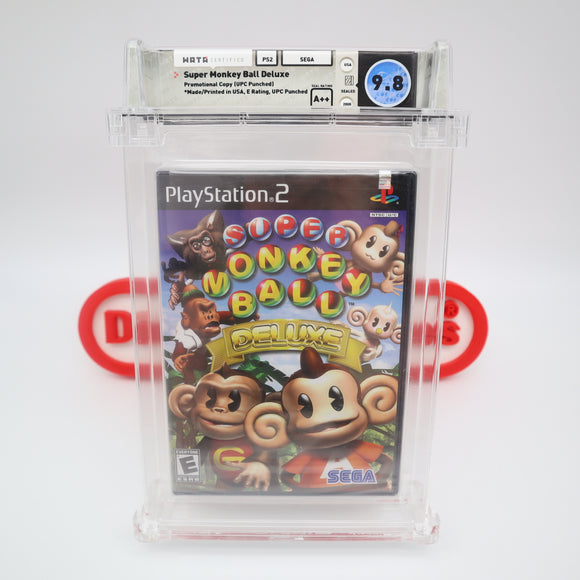 SUPER MONKEY BALL DELUXE - WATA GRADED 9.8 A++! NEW & Factory Sealed! (PS2 PlayStation 2)