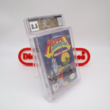 JIM HENSON'S MUPPET ADVENTURE: "CHAOS AT THE CARNIVAL" - CGC PEDIGREE GRADED 8.5 A+! NEW & Factory Sealed with Authentic H-Seam! (NES Nintendo)