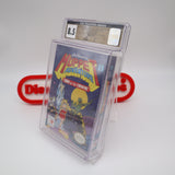 JIM HENSON'S MUPPET ADVENTURE: "CHAOS AT THE CARNIVAL" - CGC PEDIGREE GRADED 8.5 A+! NEW & Factory Sealed with Authentic H-Seam! (NES Nintendo)