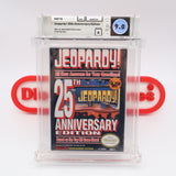 JEOPARDY! 25TH ANNIVERSARY EDITION - WATA GRADED 9.0 A! NEW & Factory Sealed with Authentic H-Seam! (NES Nintendo)