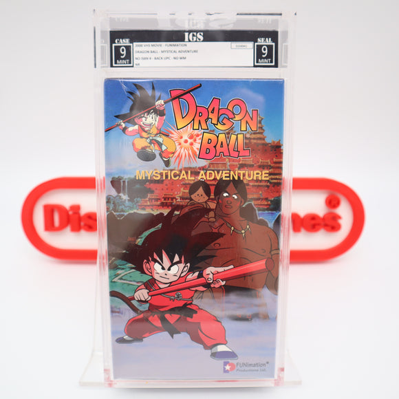 DRAGON BALL: MYSTICAL ADVENTURE - IGS GRADED 9 BOX & 9 SEAL! NEW & Factory Sealed with Authentic H-Overlap Seam! (VHS)