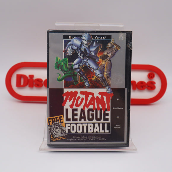 MUTANT LEAGUE FOOTBALL - NEW & Factory Sealed with Authentic V-Overlap Seam! (Sega Genesis)